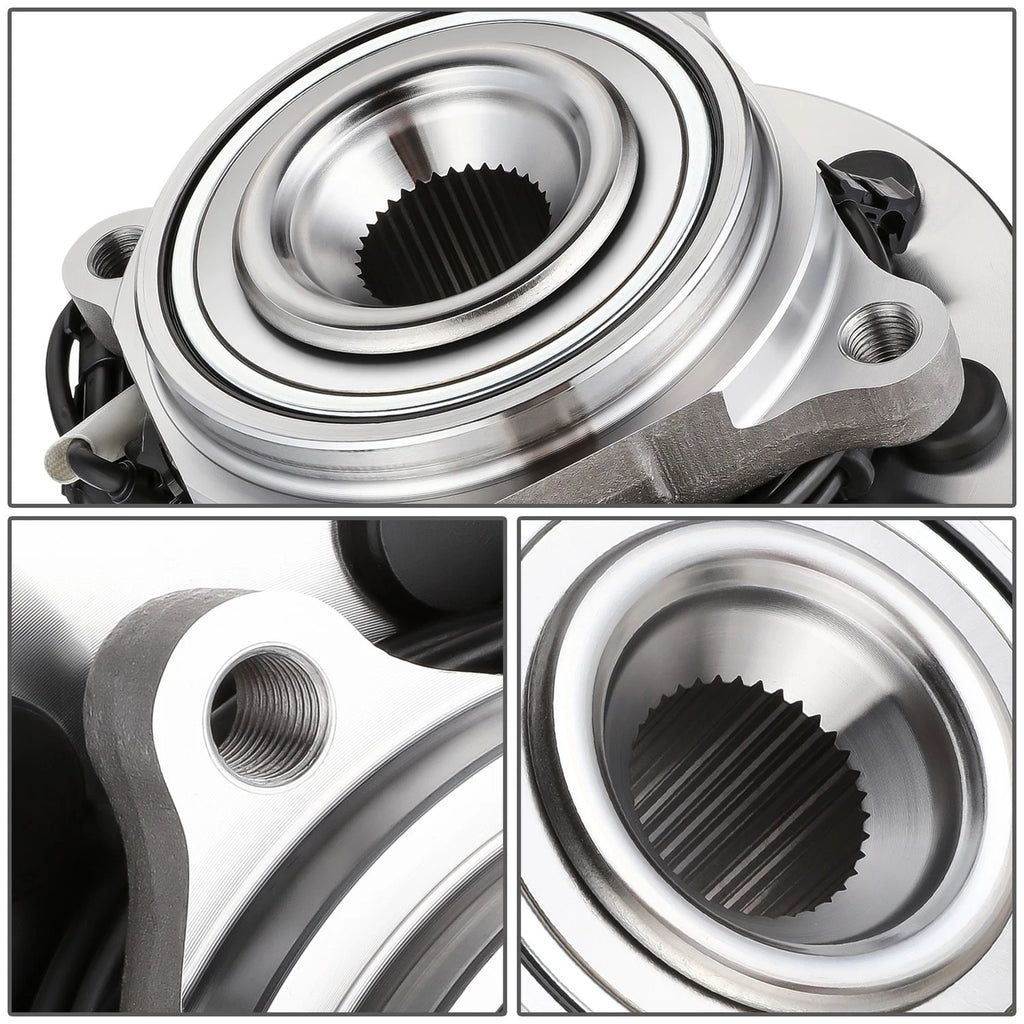 Set of 2 Wheel Bearings & Hubs for Ram 2500 3500 (2014–2018) w/ABS Sensor