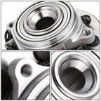 Set of 2 Wheel Bearings & Hubs for Ram 2500 3500 (2014–2018) w/ABS Sensor