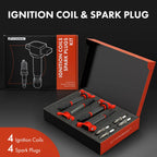 4x Ignition Coil & 4x Spark Plug for Toyota Corolla (2011-2013)