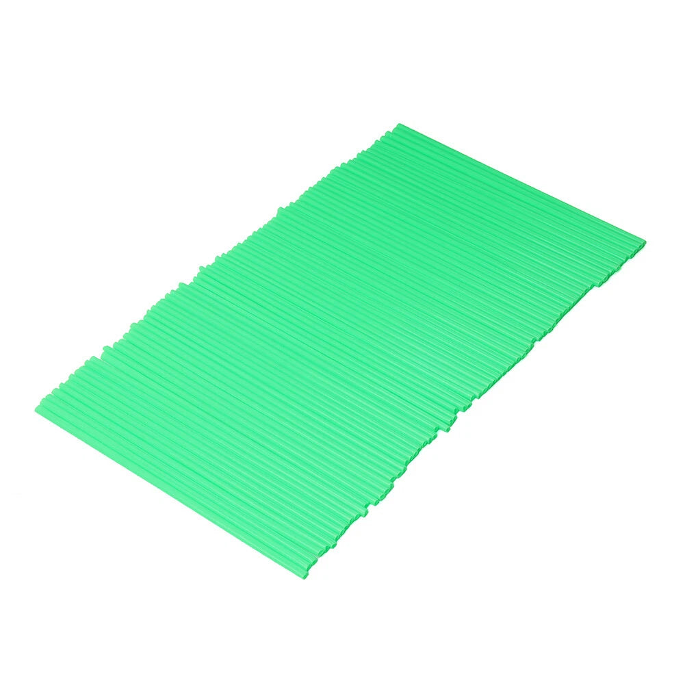 72pcs Spoke Skins Covers for Dirt Bike Wheel Rim Guard Protector Green