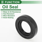 Set of 5 Oil Seal Rotary Shaft Seal NBR Rubber 19x32x7mm