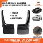 Rear Mud Flaps Set for Mazda BT-50 UP UR (2012-2020)