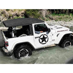 Skull Military Invasion Star Hood Sticker for Car (-)
