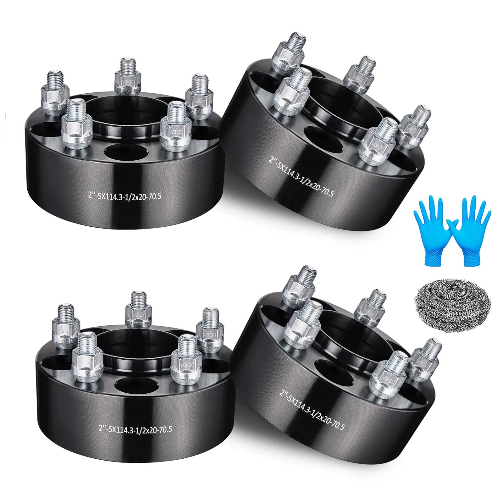 Set of 8 Hubcentric Wheel Spacers 2" for Ford Mustang Explorer Ranger
