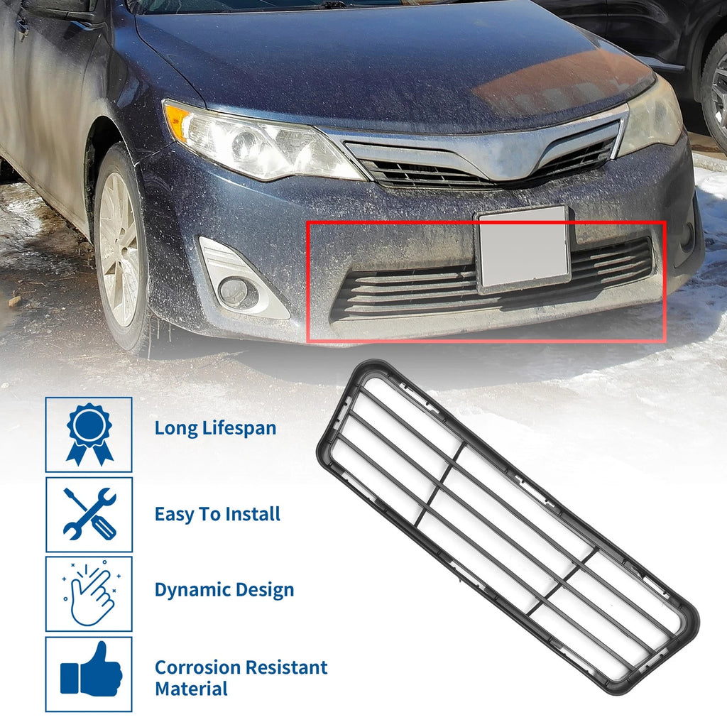Front Hood Bumper Grille for Toyota Camry SE (2012) - Black