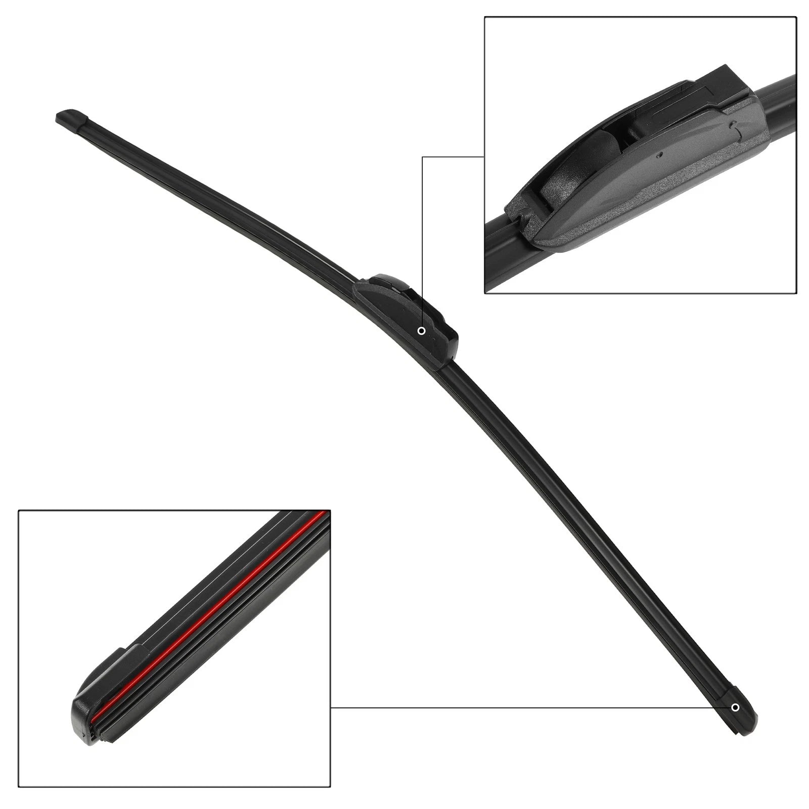 Set of 3 Windshield Wiper Blades for Toyota Prius (2010–2015)