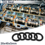 Set of 5 Oil Seal Rotary Shaft Seal TC Nitrile Rubber 28x40x5mm