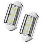 6SMD White LED License Plate Light for All Vehicles (Waterproof)