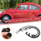 Set of 4 Spark Plug Wire Ignition Coil Cables for VW Beetle Golf (2001–2007)