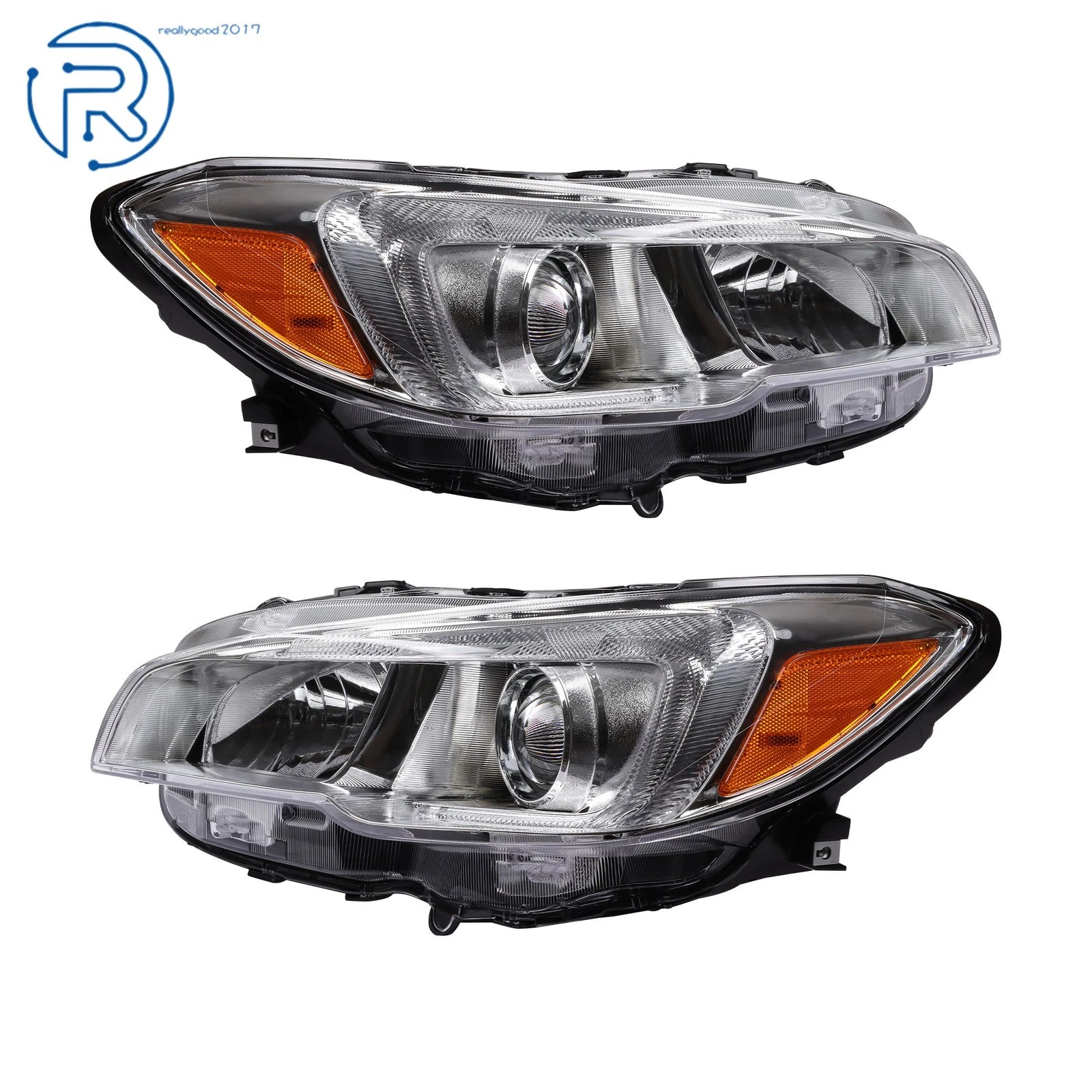 Chrome Housing Halogen Headlights for Subaru WRX (2015-2021)
