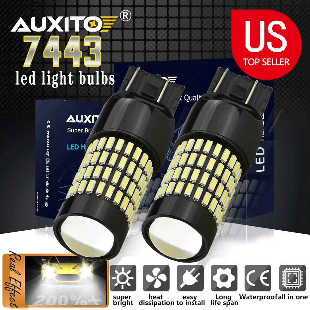 2X LED White 6000K Reverse Turn Signal Bulbs for Make Model (YYYY–YYYY)