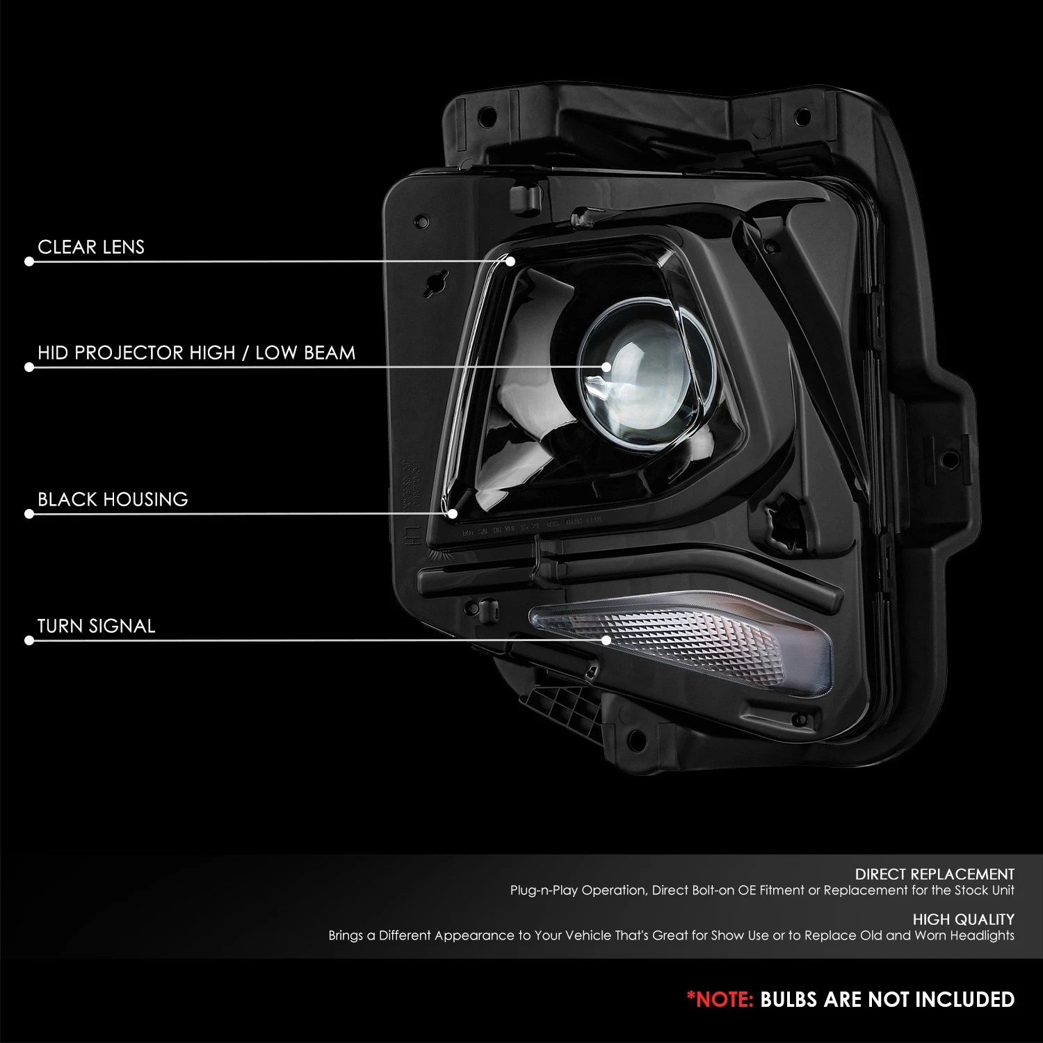 Left Side Projector Headlight for Chevrolet Blazer (2019–2021)