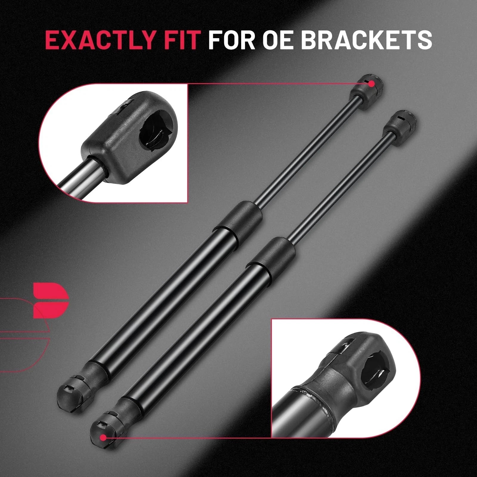 2PC 15" 45 lb Gas Lift Support for Camper Shell for Chevy Silverado (ML33-40) (2015-2025)
