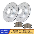 Front Drilled Rotors & Brake Pads for Chevy Silverado 1500 (2007–2018)