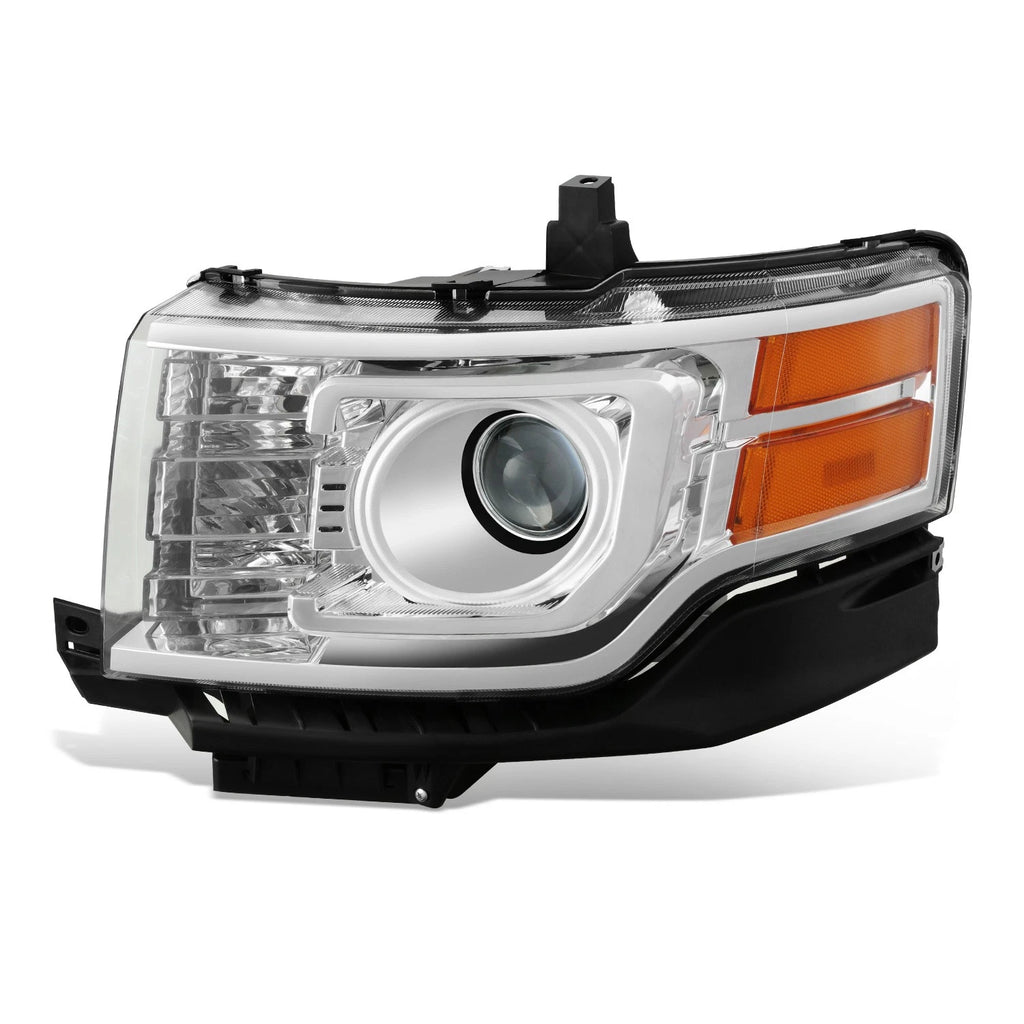 Driver Left Chrome Housing Amber Corner Projector Headlight for Ford Flex (2009–2012)