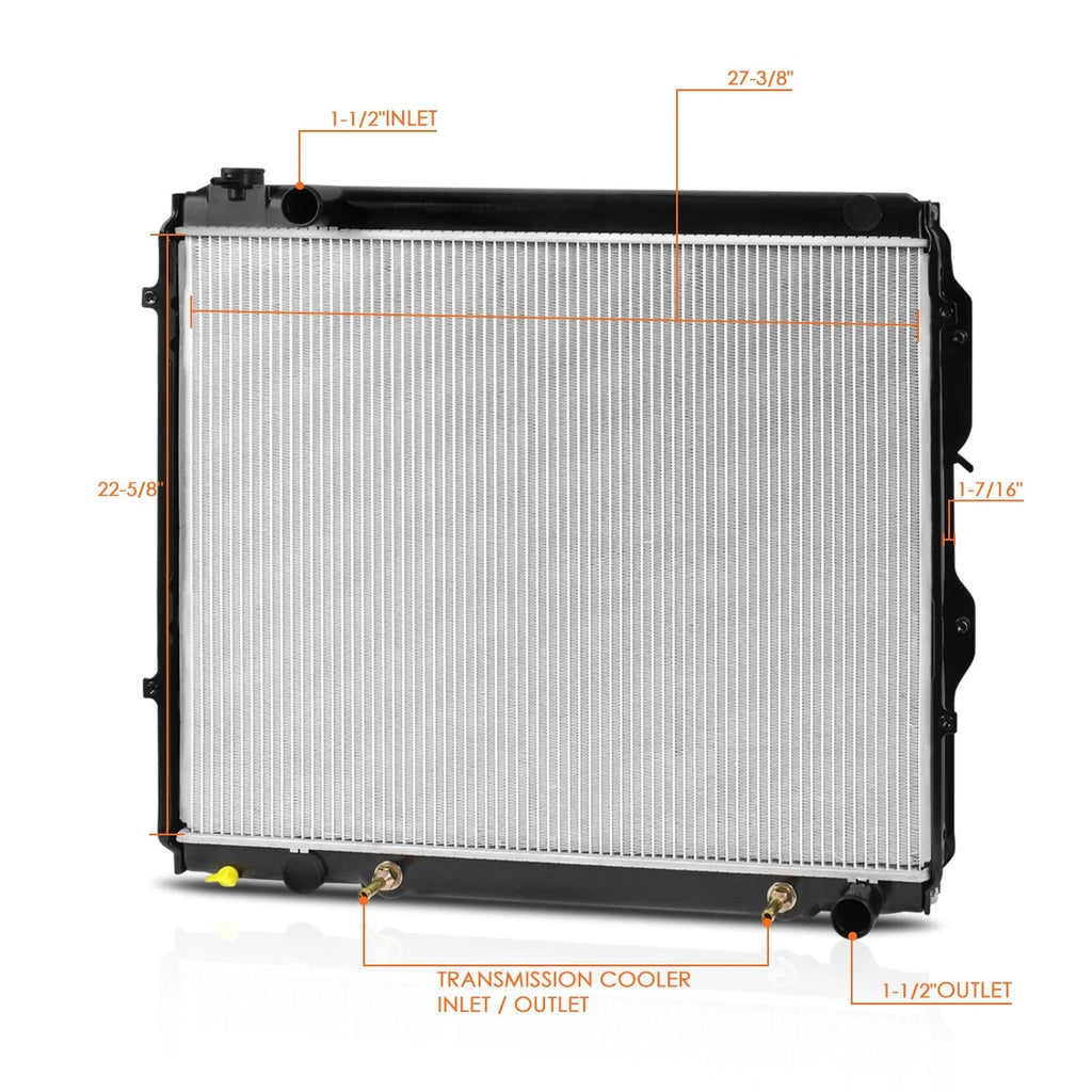 OE Style Aluminum Core Radiator for Toyota Tundra 2000–2006 4.7L AT DPI-2321