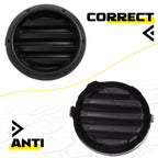 Fog Light Cover Set of 2 for Toyota Highlander (2004–2007) Black H