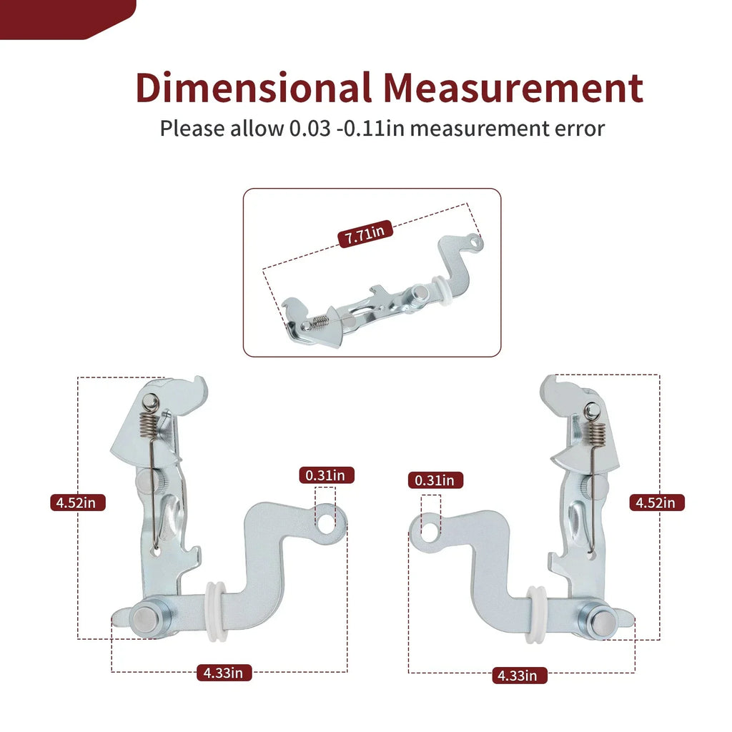 2 x Left & Right Brake Lever Bracket for Kawasaki Mule (1999–2010)