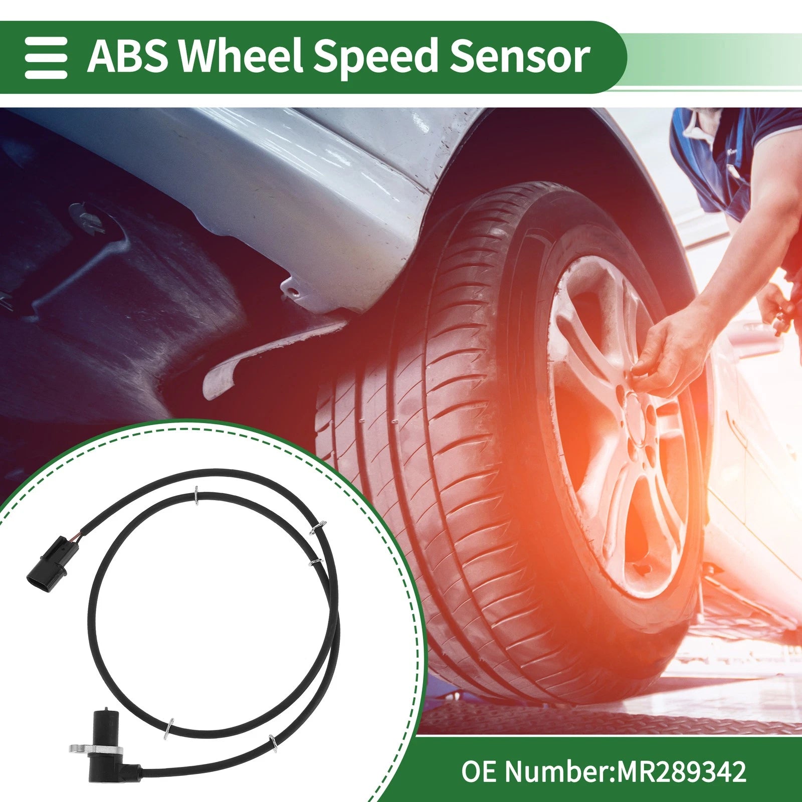 ABS Wheel Speed Sensor No.MR289342 for Mitsubishi Space Wagon (1991–1998)