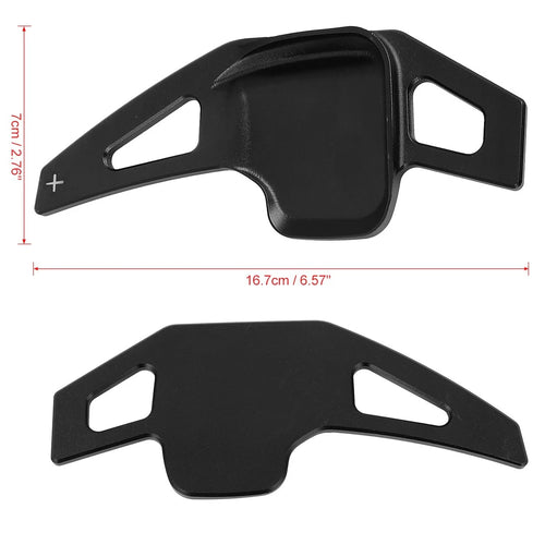 1 Pair Aluminum Alloy Black Steering Wheel Shift Paddle for BMW F22 F23 F30 (2012–2019)