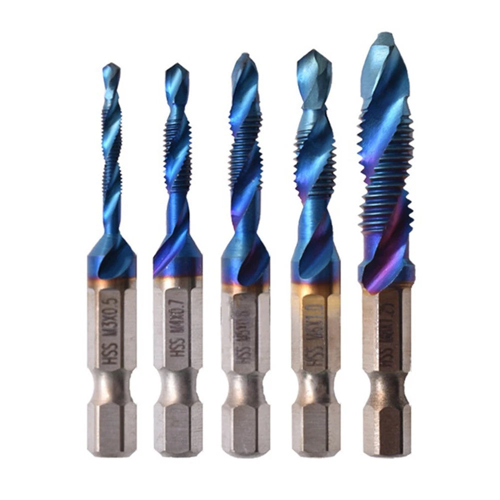 Set of 4 Drill Tap Bits for Automotive Applications