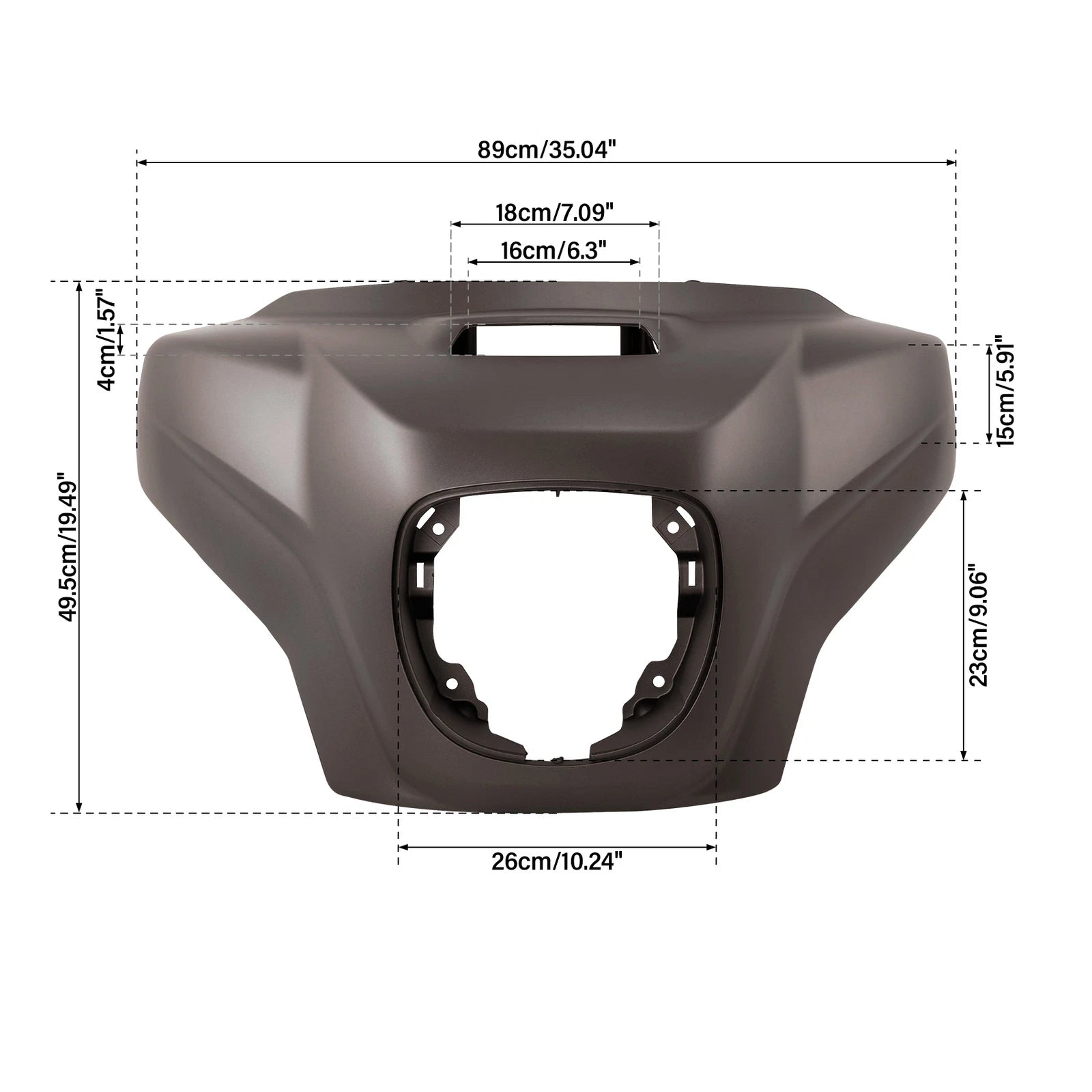 Inner Outer Headlight Fairing for Indian Chieftain Roadmaster (2019–2025) Bronze Smoke