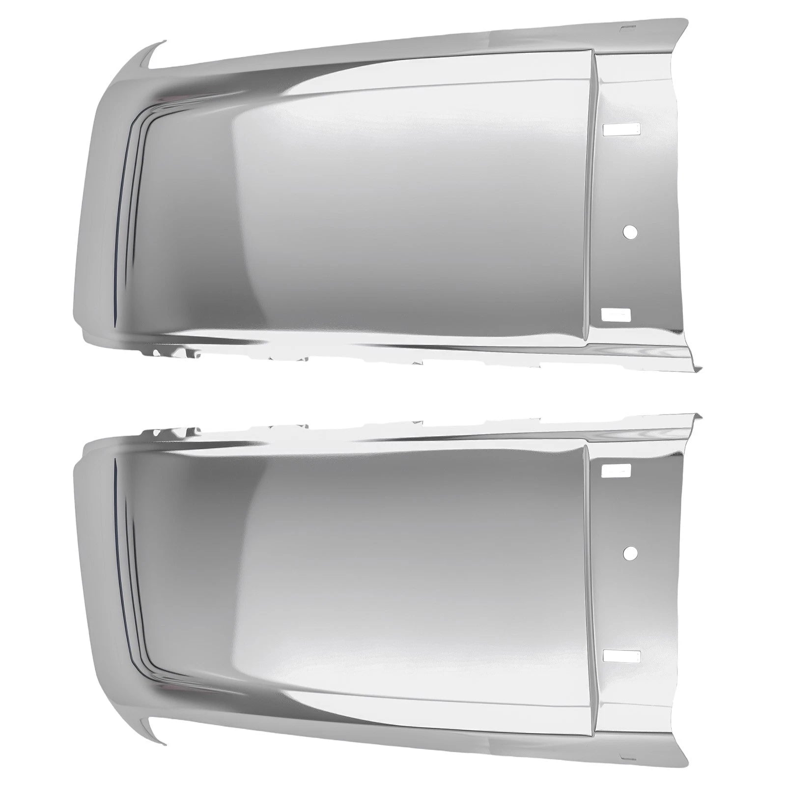 Set of 2 Chrome Rear Bumper Ends for Silverado 1500 WT (2007–2013)