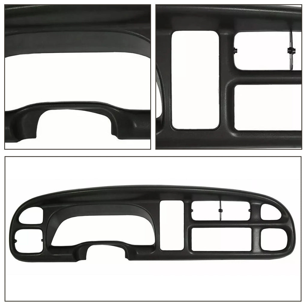 Black Dash Bezel Dashboard Cover for Ram 1500 (1998–2001) & Ram 2500/3500 (1998–2002)