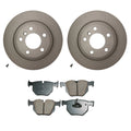 Set of 4 Hella Rear Rotors & Akebono EURO Ceramic Brake Pads for E70 E71 F15 F16