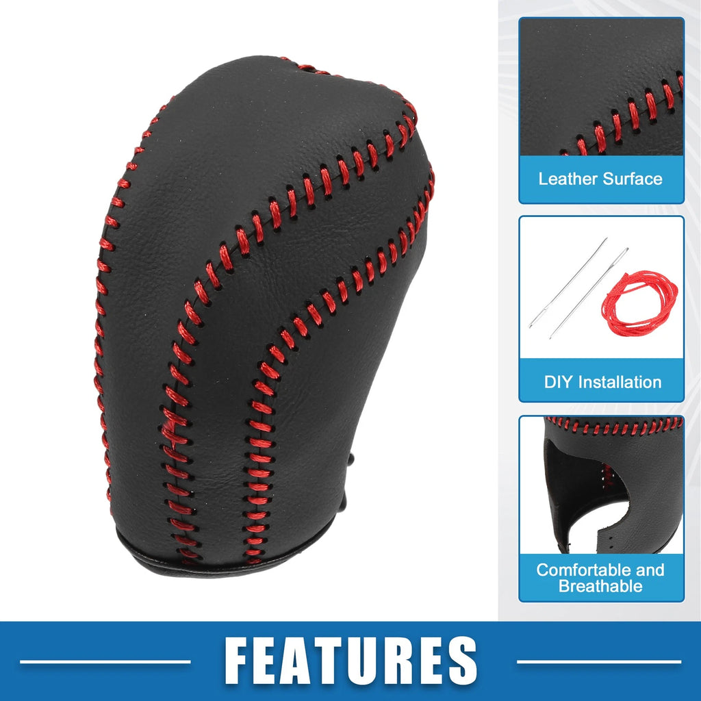 Gear Shifting Knob Cover Trim for Toyota Camry (2018–2023) Black Red