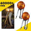 2X Rear Turn Signal Amber Blinker for Honda Shadow VT750 VT1100 (1997–2007) Chrome