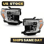 Full LED Headlight Set for GMC Sierra 1500 (2019–2022) L+R Pair
