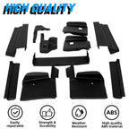 Set of 11 Bumper Fillers for Cadillac Eldorado (1979–1985) Black