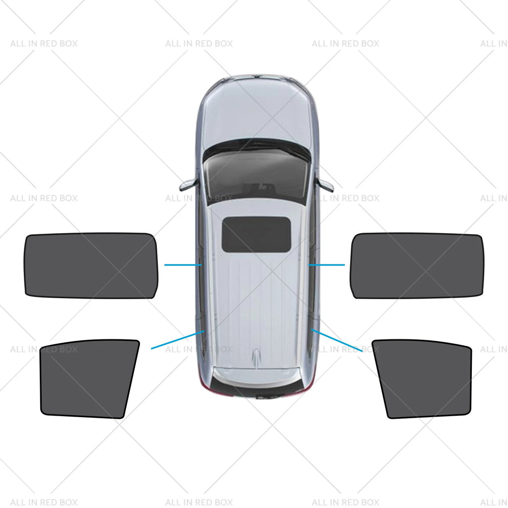 2X Rear Magnetic Mesh Sunshades for Kia Carnival (2020–2023)