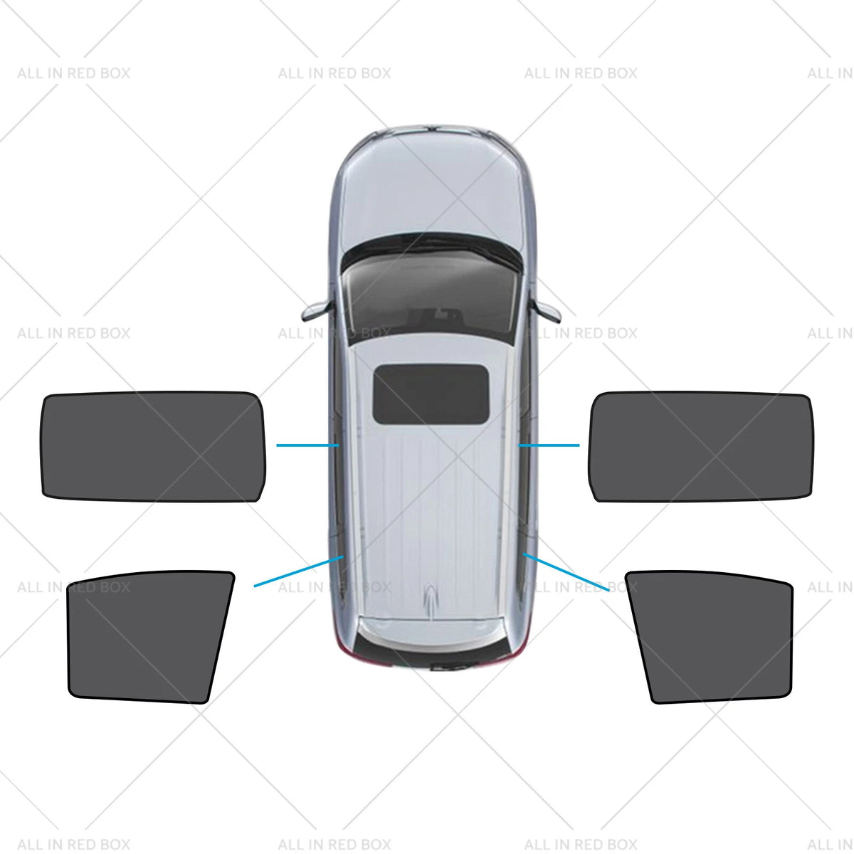 2X Rear Magnetic Mesh Sunshades for Kia Carnival (2020–2023)