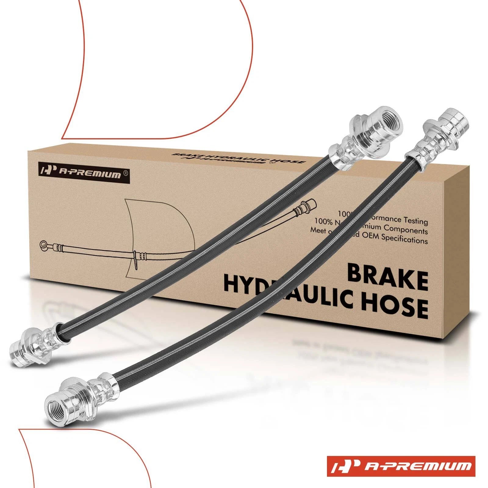 2X Rear Brake Hydraulic Hoses for Honda Fit (2009–2014)