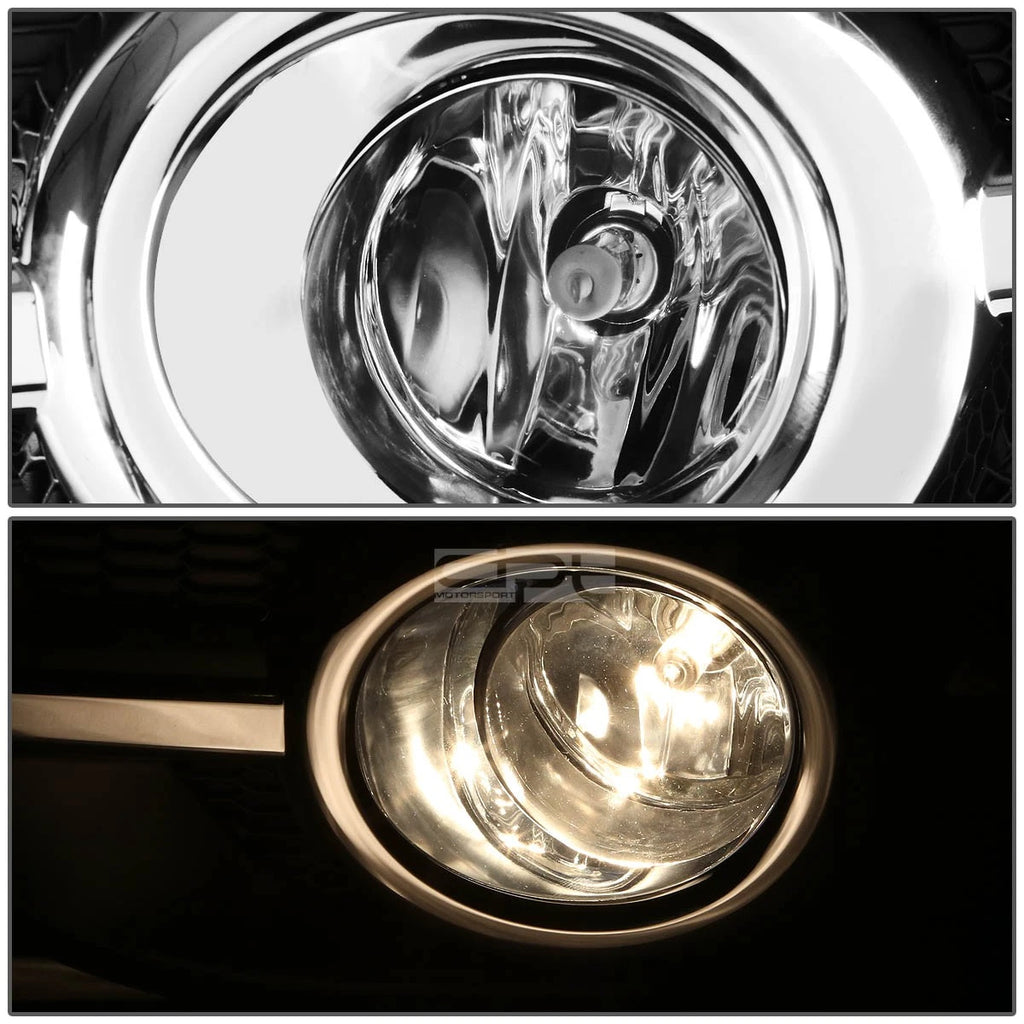 Fog Lights Set of 2 for Honda CR-V (2012–2014) OE Clear Lens + Bezels + Switch