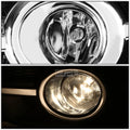 Fog Lights Set of 2 for Honda CR-V (2012–2014) OE Clear Lens + Bezels + Switch