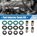 Set of 4 Fuel Injector O Rings Seals with Micro Filters for Honda Civic 