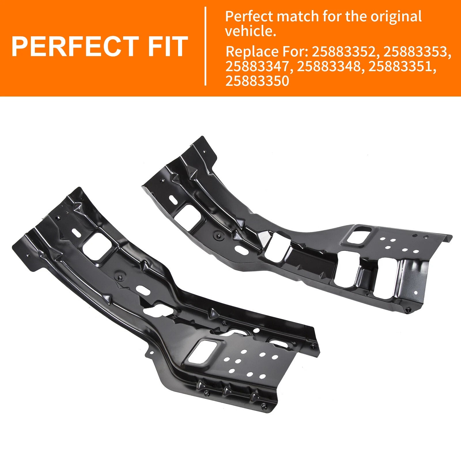 Set of 6 Front Bumper Brackets for Chevy Silverado 2500HD 3500HD (2011–2014)