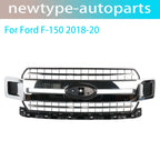 Front Radiator Grille Assembly Chrome for Ford F-150 (2018–2020) JL3Z-8200-EA