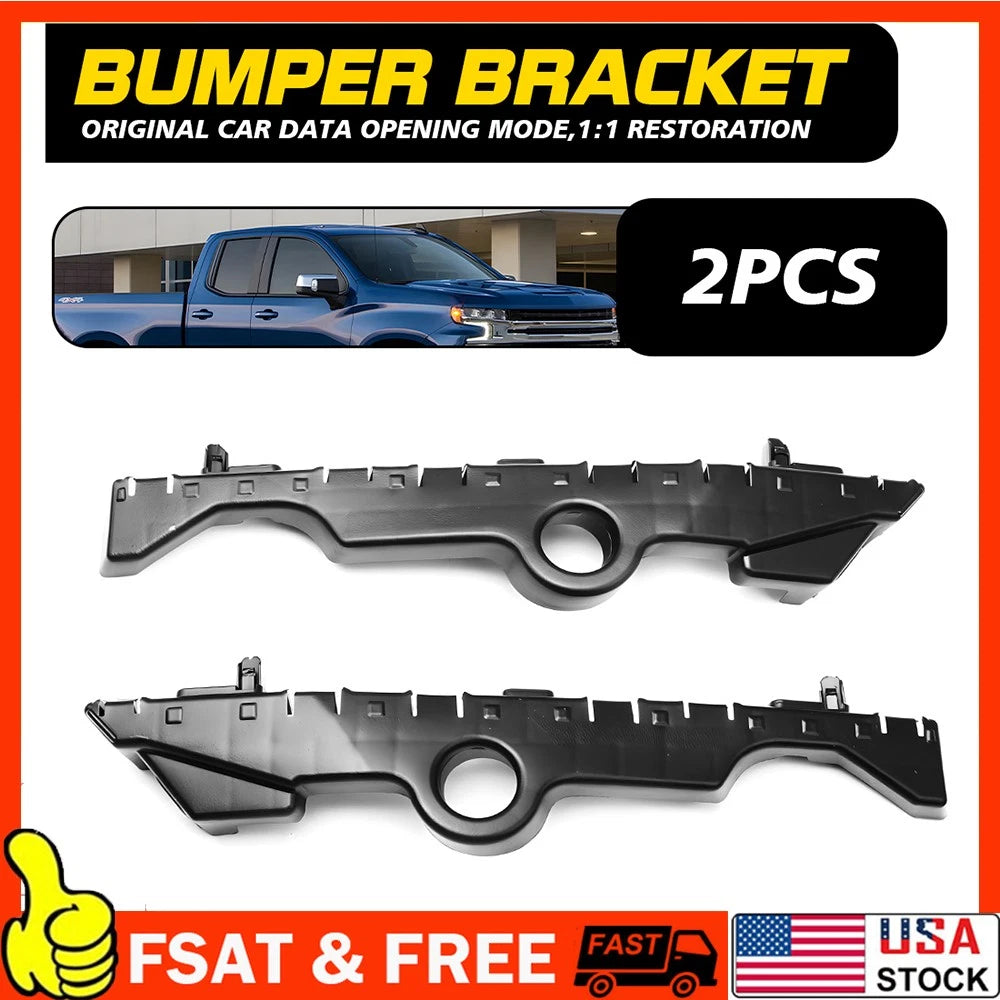 Front Bumper Cover Support Brackets for Chevy Silverado 1500 (2019–2023)