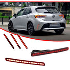 Red LED Rear Bumper Reflector Brake Light for Toyota Corolla Hatchback (2019–2022)