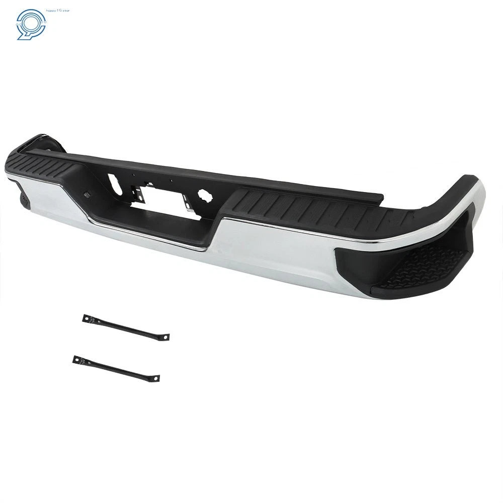 Rear Bumper Assembly Chrome for Chevy Silverado GMC Sierra 1500 (2019–2023)