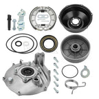 Rear Brake Drum Hub Plate Cover Kit for Honda TRX450FE TRX450FM (1998–2004)