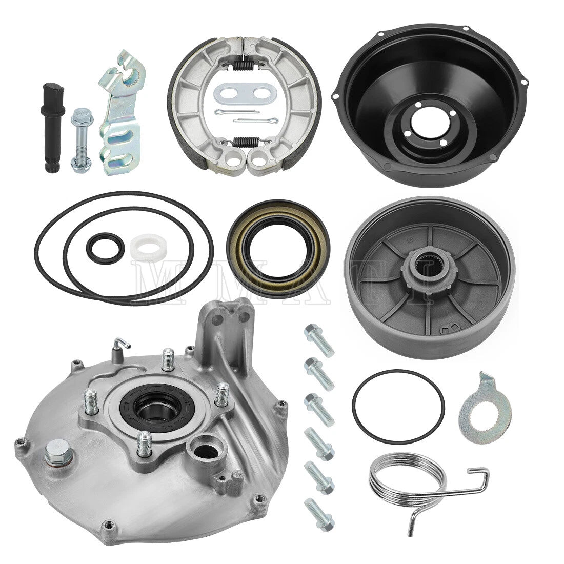 Rear Brake Drum Hub Plate Cover Kit for Honda TRX450FE TRX450FM (1998–2004)