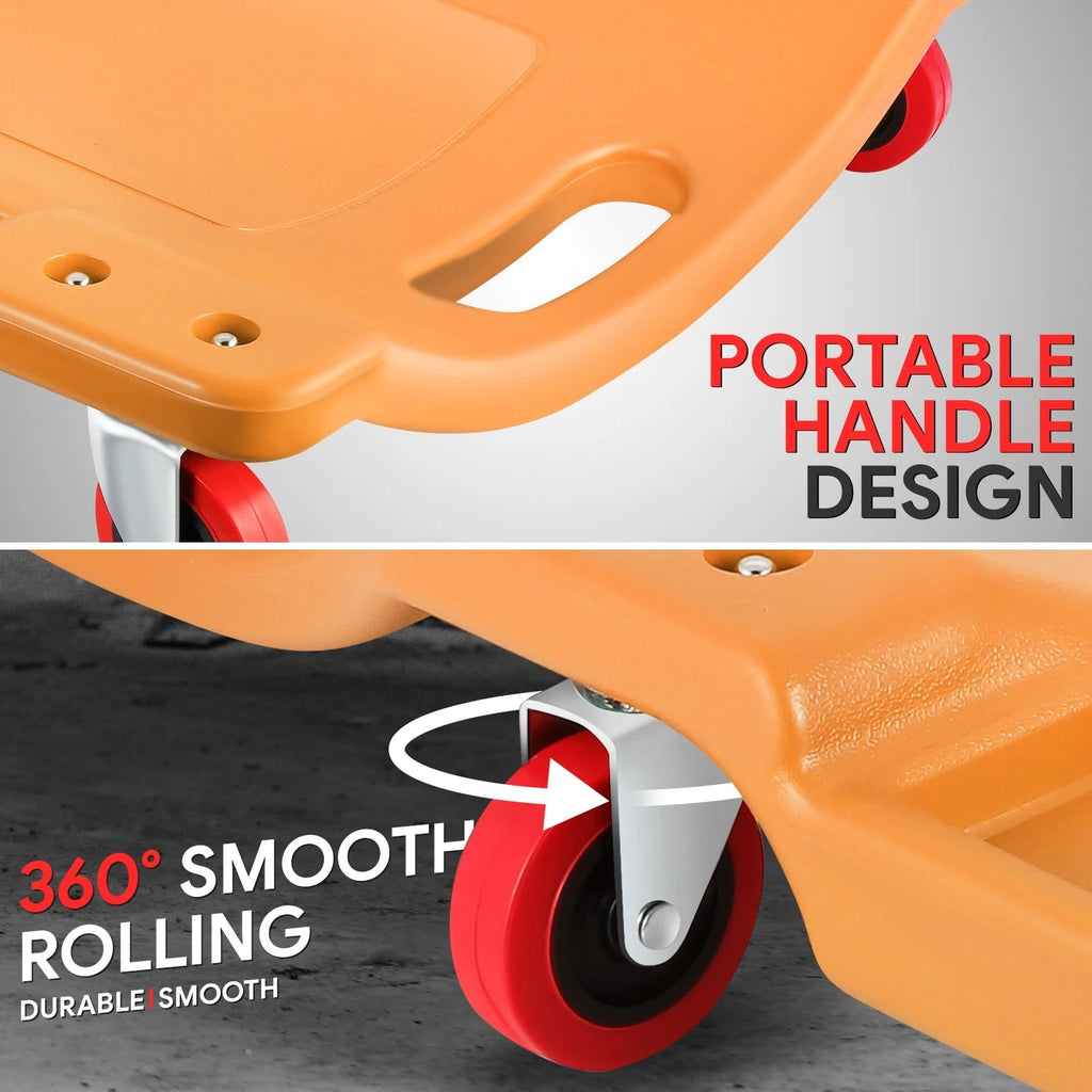 36" x 17" Ergonomic HDPE Automotive Creeper for Mechanics