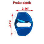 4PCS Blue Door Lock Cover for Tesla Model 3 & Model Y (2017-2024)
