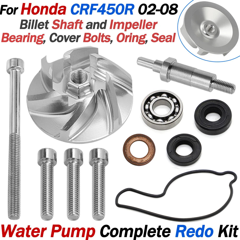 Complete Water Pump Rebuild Kit for Honda CRF450R (2002–2008)