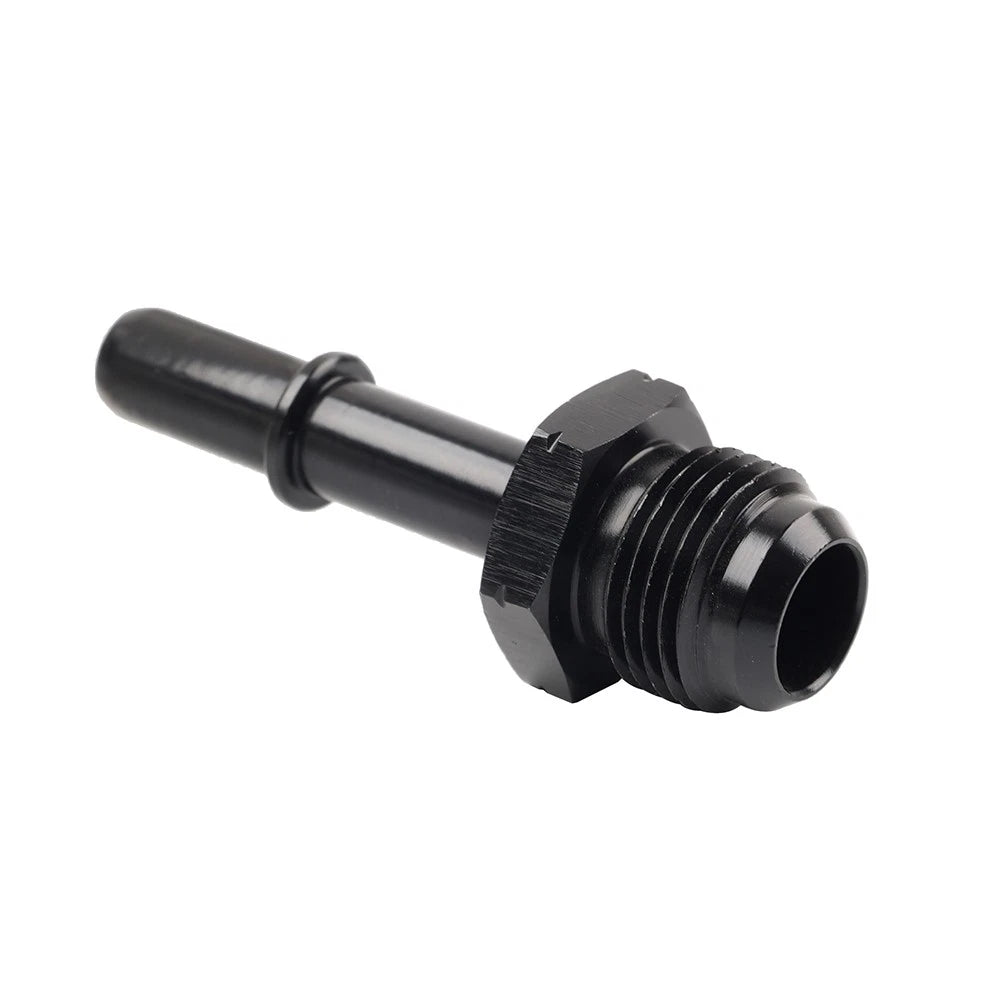 8AN Male to 3/8" Male EFI Fuel Rail Fitting for SAE Quick-Disconnect